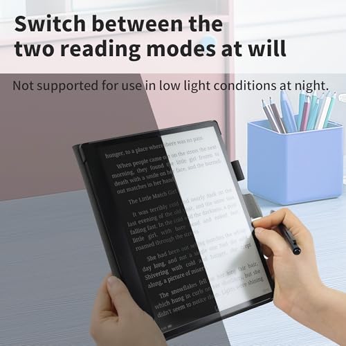 Veidoo 10.3 inch Ebook Reader, Large E-Ink 1872 * 1404 227ppi Touch Screen, 64GB ROM, WiFi, Android E-Reader, Built-in Speaker, Notetaking Digital Epaper E-Ink Tablet with Stylus and Cover(Black)