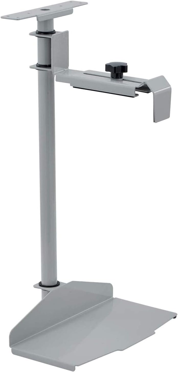 EUREKA ERGONOMIC CPU Holder Under Desk Mount, Computer Tower Case Holder 360° Swivel Height & Width Adjustable, Holds up to 44 lbs, Fits Most Computer Cases, Grey Pack of 2