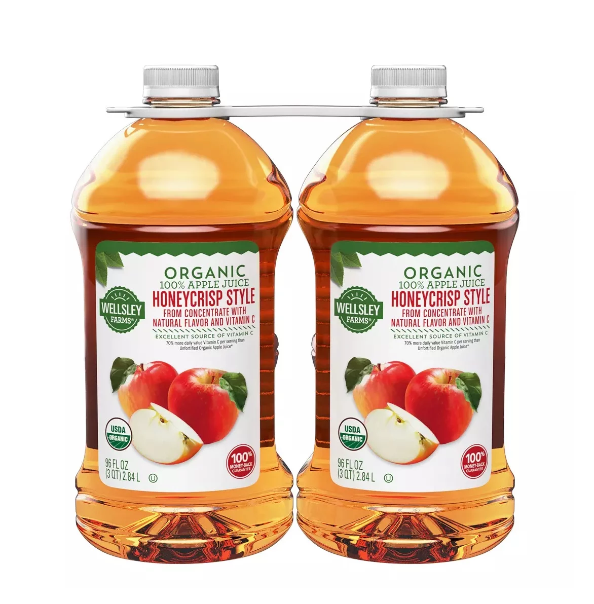 Wellsley Farms Organic Honeycrisp Apple Juice, 2 pk./96 oz.