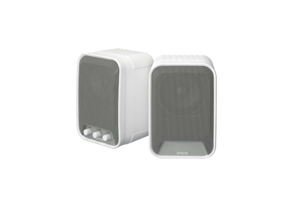 Epson ELPSP02 2.0 Speaker System - 30 W RMS - White