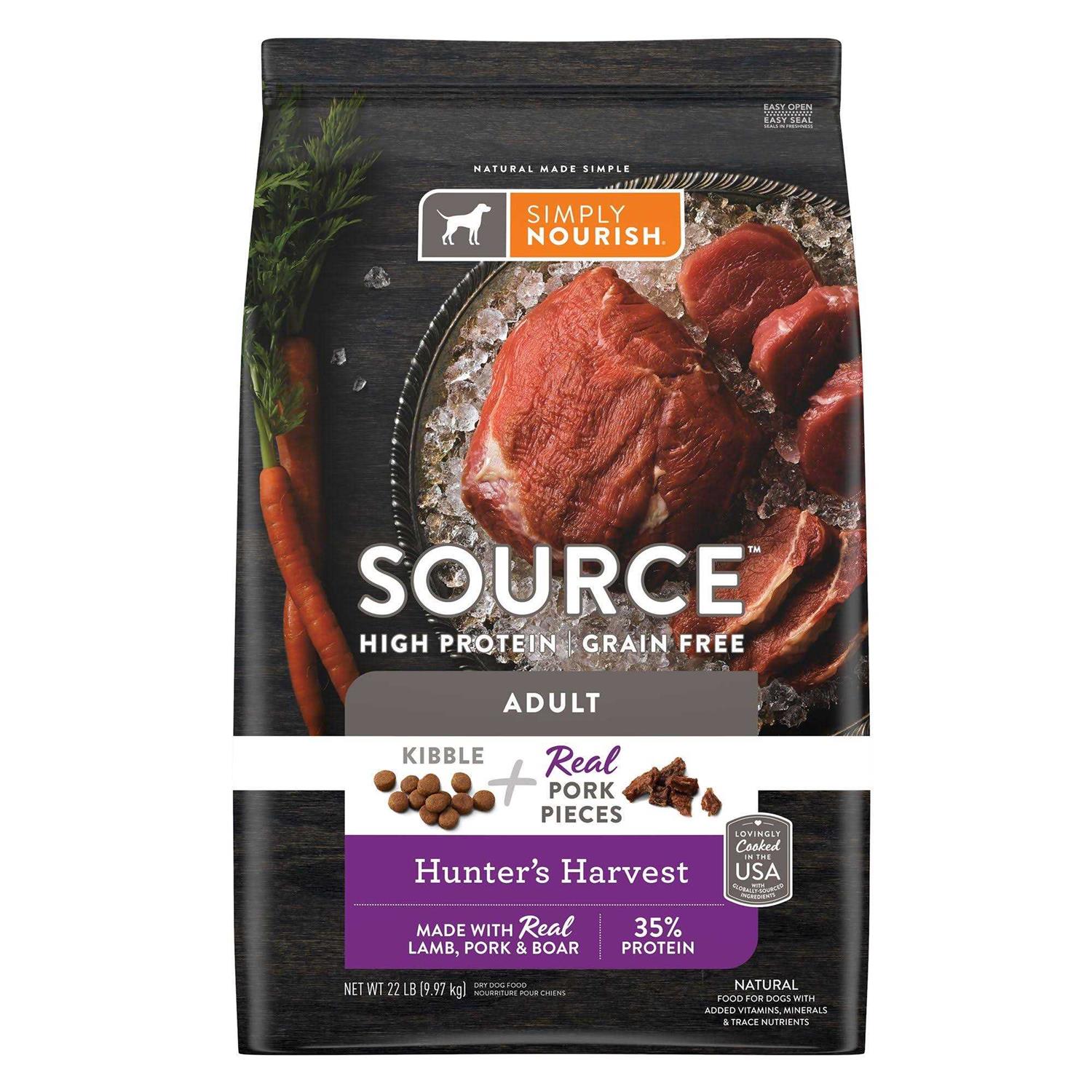 Simply Nourish Source Kibble + Adult Dry Dog Food - Pet Supplies online store