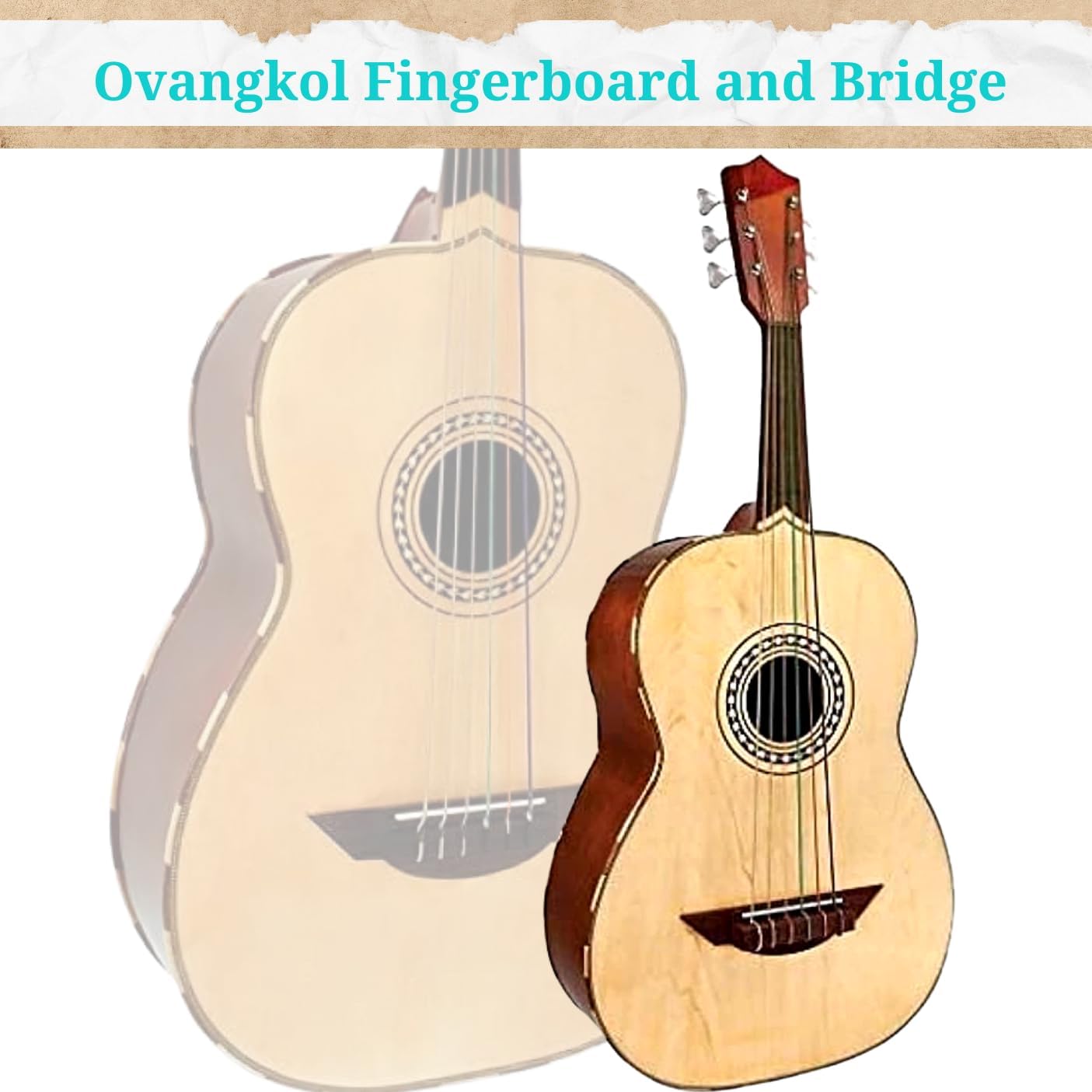 6 String Guitarron (LGTN2), Black