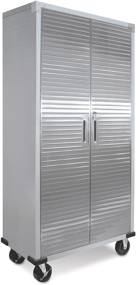 Seville Classics Full Door Rolling Storage Cabinet, 36