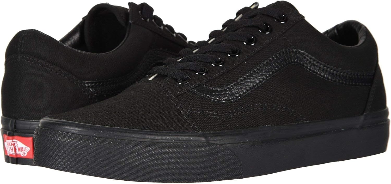 Vans Old Skool (Suede/Canvas), Unisex-Adult Trainers, Black Black Mono, 44 EU