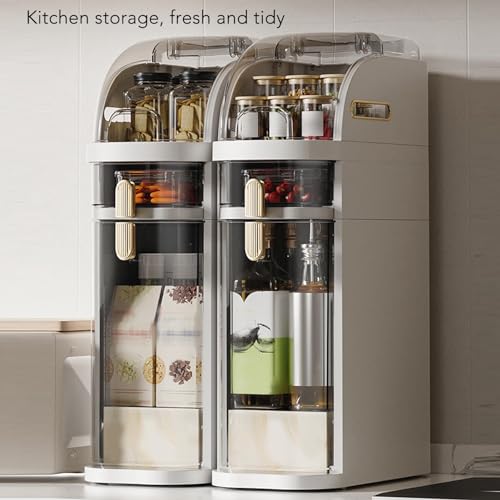Narrow Bathroom Floor Storage Cabinet,Small Spaces Gaps Cabinet Clear Drawers,Tall Slim Seam Cabinet Vertical Storage Unit for Bathroom Kitchen Small Kitchen Laundry Living Room Toilet Gap(B)