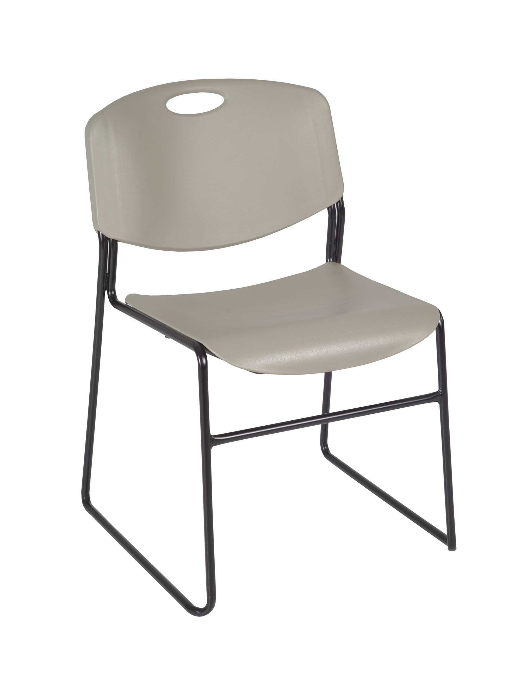 Regency 72x22 x 24x22 Kee Training Table- Maple/ Black u0026 2 Zeng Stack Chairs- Grey