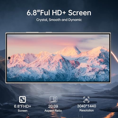 C24 Ultra 5G Smartphone,6+256GB Unlocked Phone, Android 13.0，48+108MP Zoom Camera,6.8