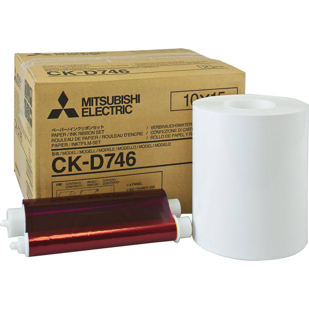 Mitsubishi CK-D746 4 x 6x22 Paper and Ink Media Kit