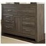 Ashley Furniture Furniture Juararo 6 Drawer Dresser in Mocha