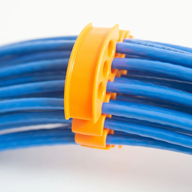 2pcs Cable Organizing Tool Network Cable Bundle Kit with Hook and Loop Fastener, Wire Comb for Data Center, Server Rooms