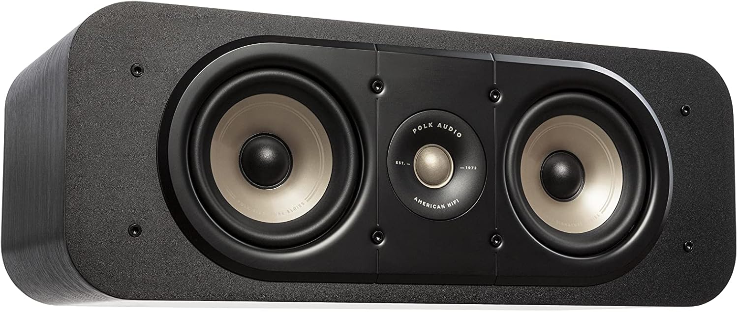 Polk Signature Elite ES30 Center Channel Speaker - Hi-Res Audio Certified and Dolby Atmos & DTS:X Compatible, 1