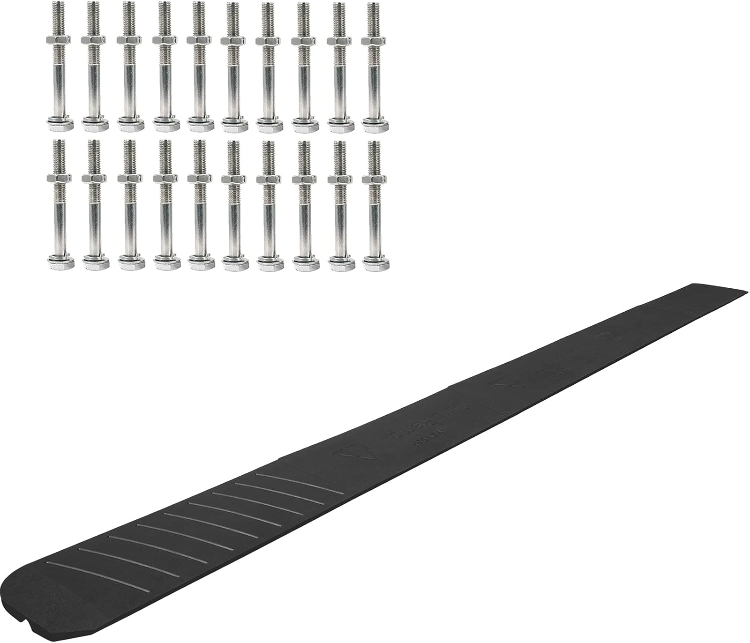 VEVOR Curb Ramp, 5 Pack Rubber Driveway Ramps, Heavy Duty 32000 lbs Weight Capacity Threshold Ramp, 2.6 inch High Curbside Bridge Ramps for Loading Dock Garage Sidewalk, Expandable Full Ramp Set