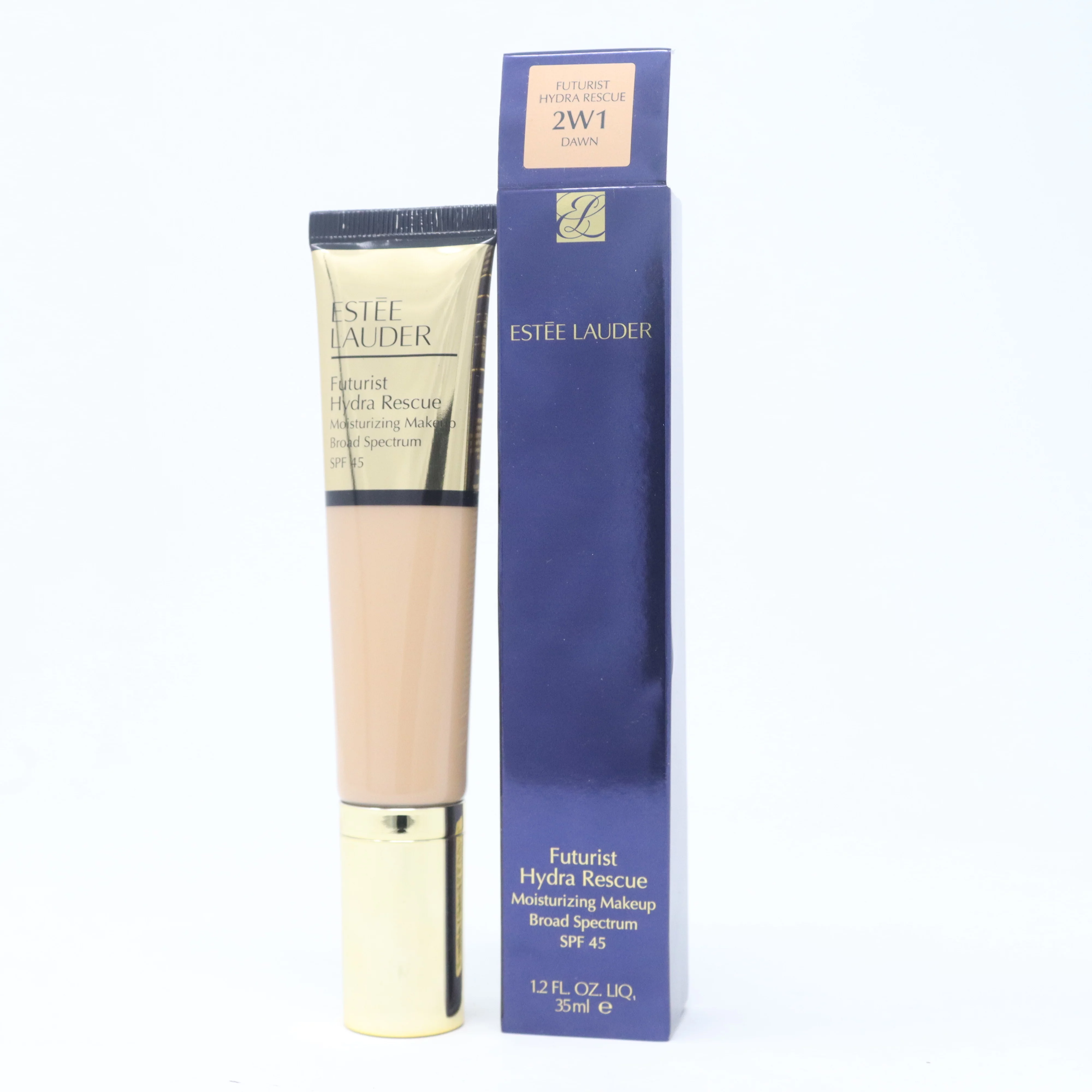 Estee Lauder Futurist Hydra Rescue Moisturizing Makeup SPF 45, 2W1 Dawn, 1.2 oz