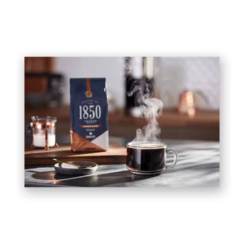 1850 Coffee, Pioneer Blend, Medium Roast, Ground, 12 oz Bag, 6-carton