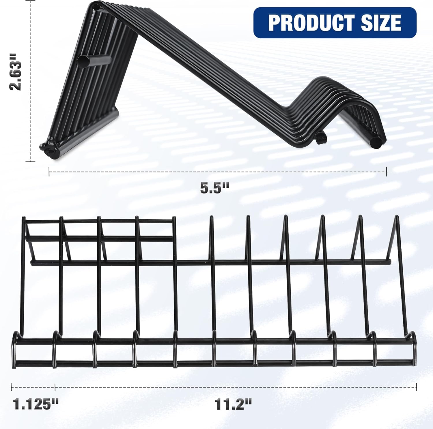 WORKPRO 2-Pack Plier Organizer Rack, Tool Box Storage and Organization Holder, 20 Slots for Spring Loaded, Regular and Wide Handle Pliers, Keep Pliers Organized in Tool Drawer (Pliers Not Included)