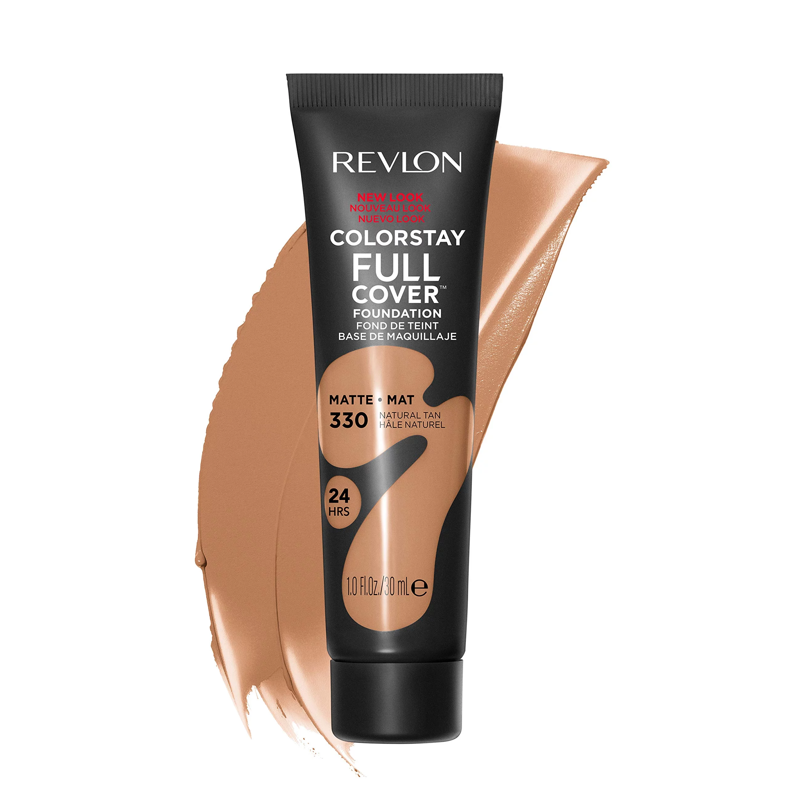 Revlon ColorStay Full Cover Matte Foundation, 330 Natural Tan  1.0 Fl Oz (Pack of 10)