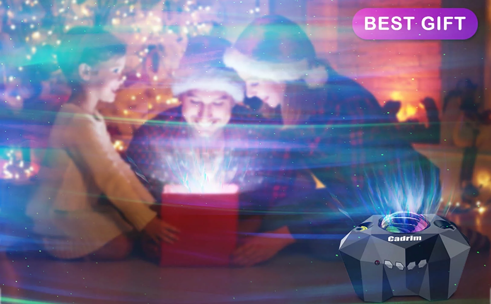 Cadrim Ceiling Projector, 3 in 1 Northern Lights Projector for Kids Adults, for Bedroom/Party/Home Decor