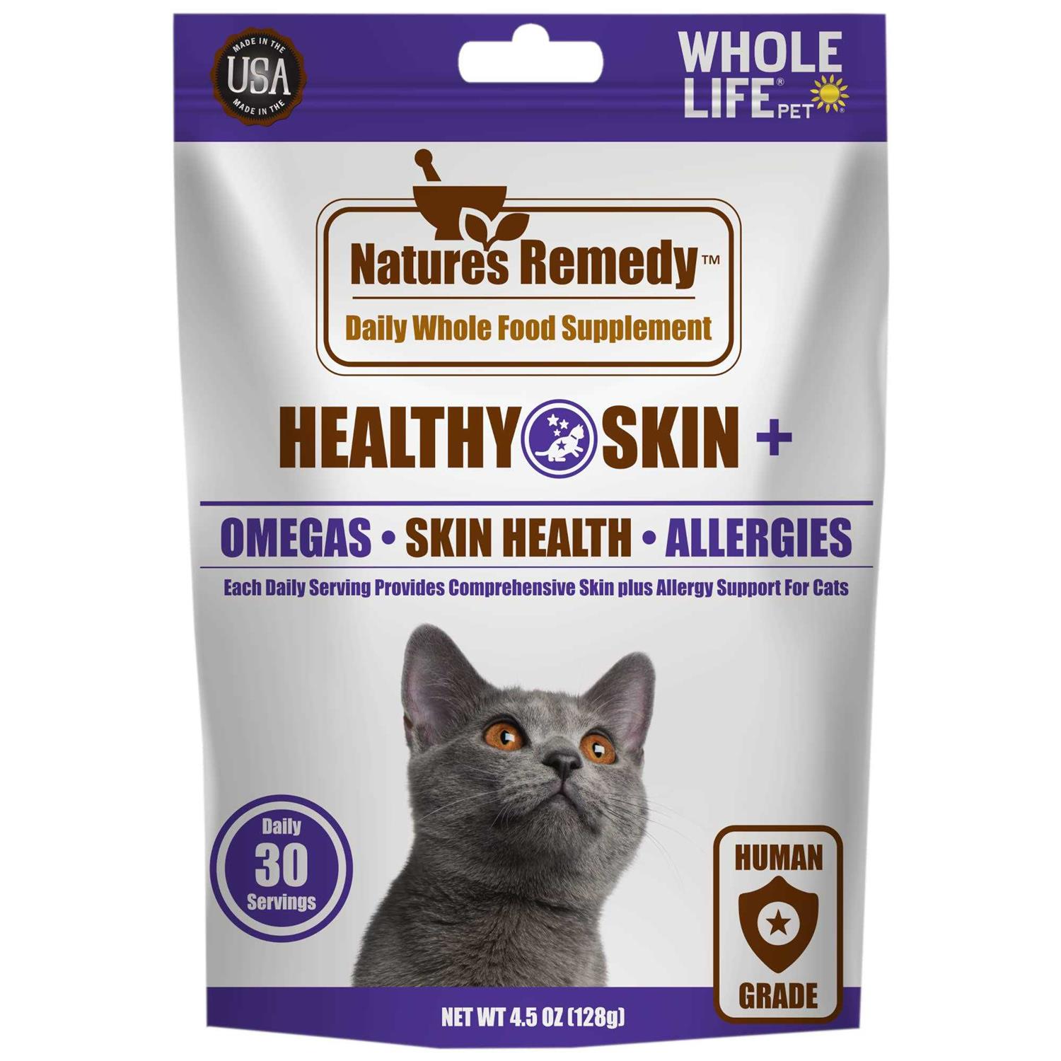 Whole Life Pet Nature's Remedy Skin & Allergy Support Whole Food Cat Supplement - Pet Supplies online store