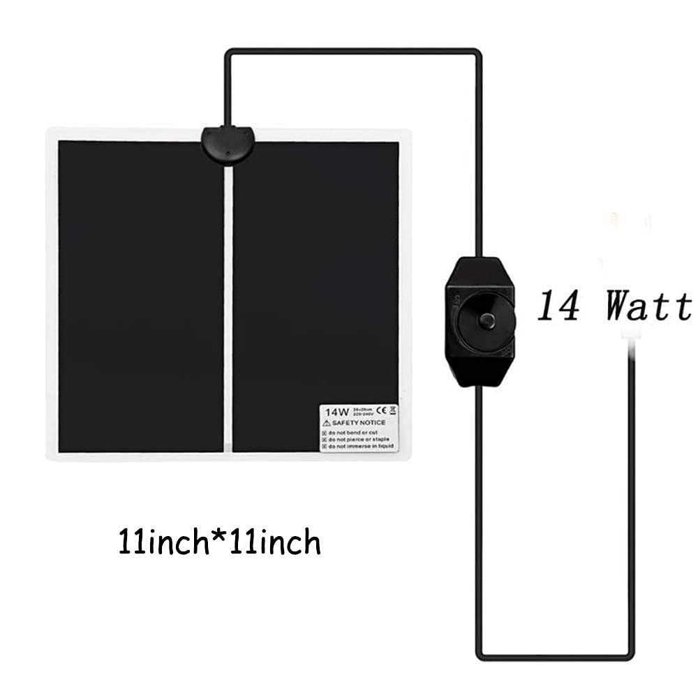 Tbrand Reptile Heating Pad with Temperature Adjustment 110V 14W Heat Mat for Reptiles Tortoise Snakes Lizard Gecko Hermit Crab Turtle - Pet Supplies online store