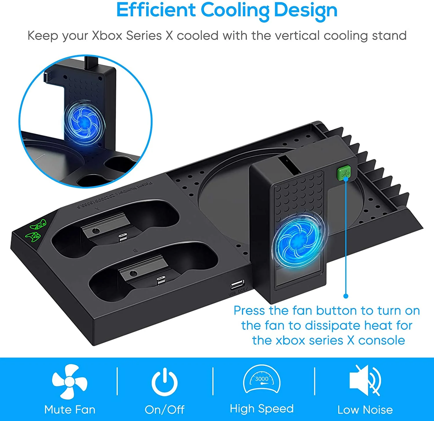 Microsoft Xbox Series X 1TB with Cooling Fan, Black