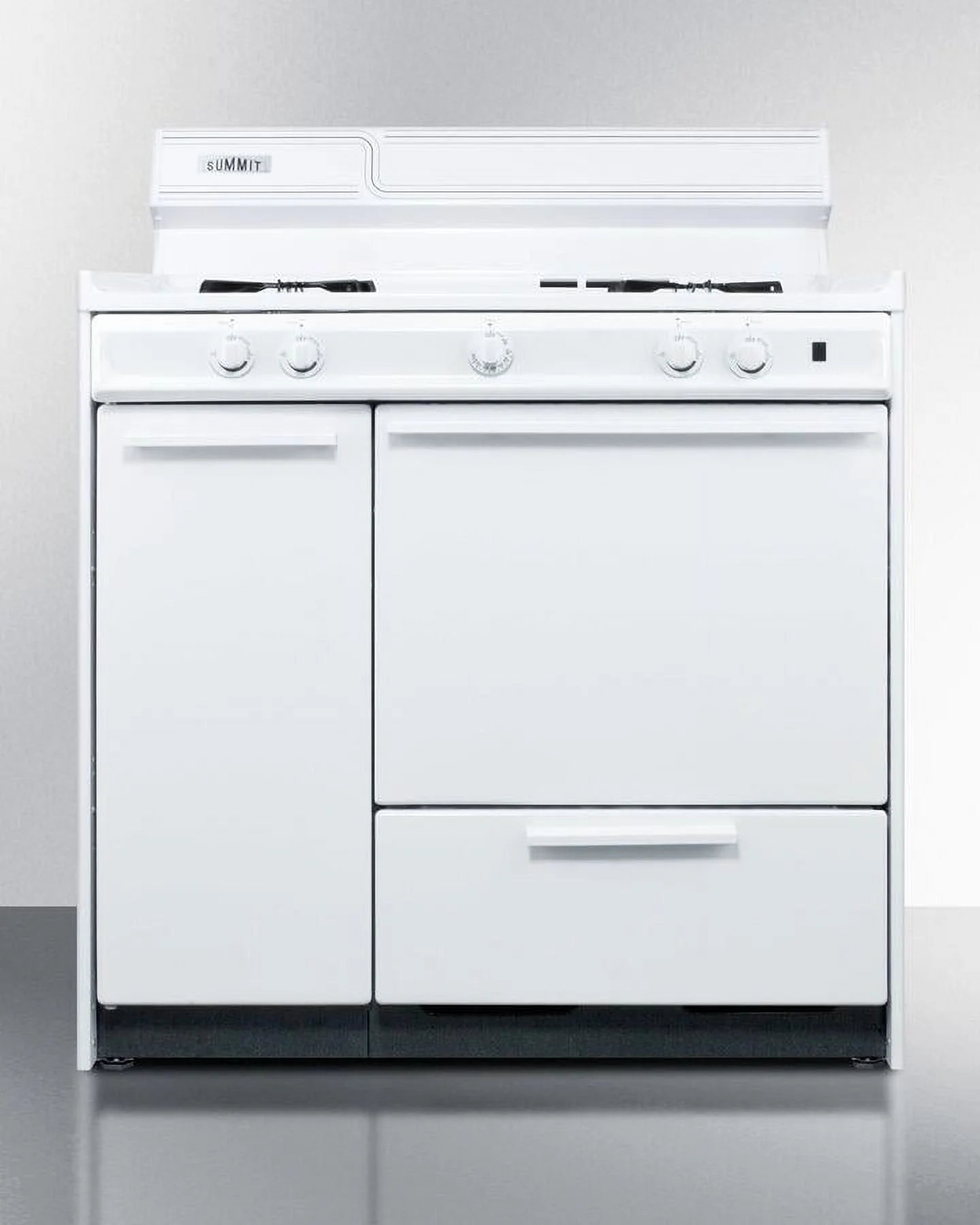 Summit Appliance WNM430P 36 in. Gas Freestanding Range, White