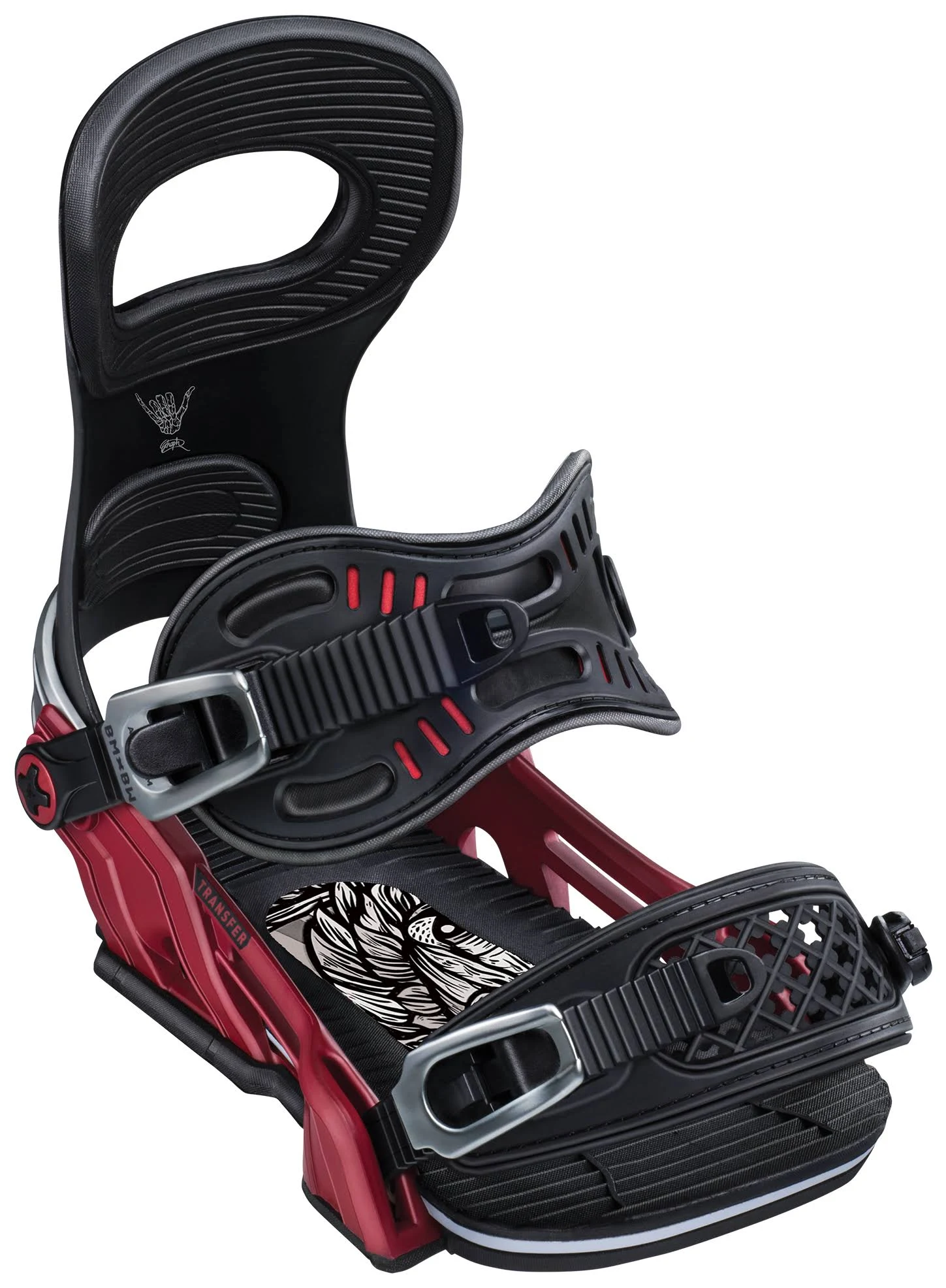 Bent Metal TRANSFER Snowboard Bindings 2020 Red Small