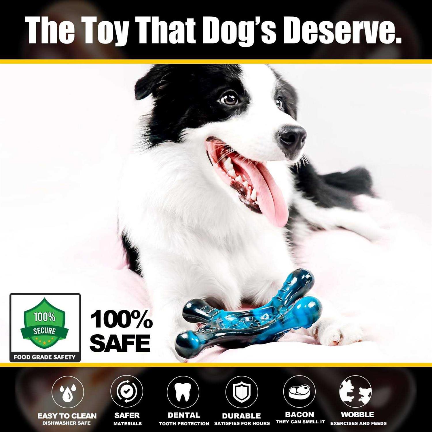 BYMQ Indestructible Dog Chew Toys for Aggressive Chewers Tough Dog Toys Large/Medium Breed - Pet Supplies online store