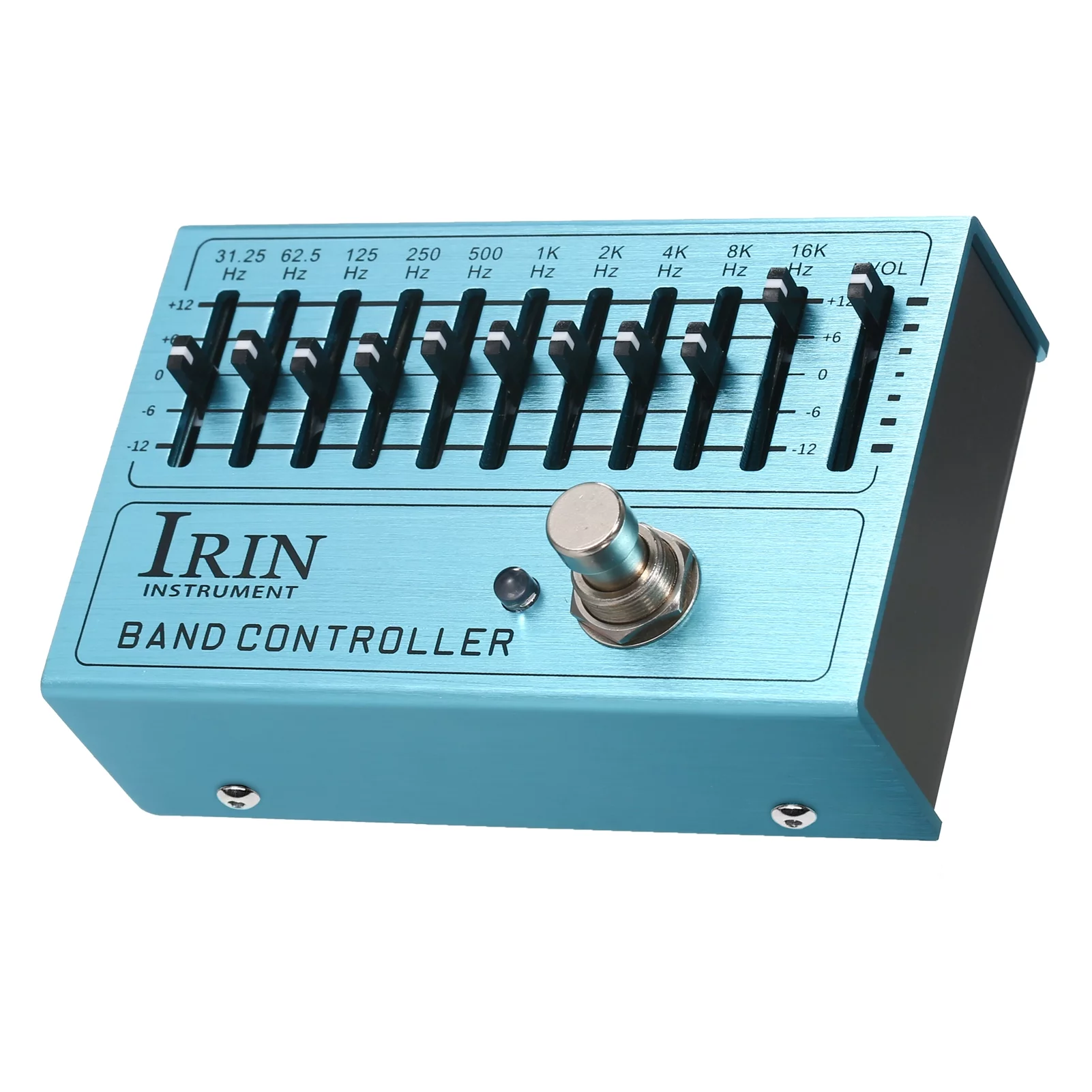 IRIN 10 Band EQ Guitar Effect Pedal Guitar Equalizer with True Bypass, Aluminum Alloy Body