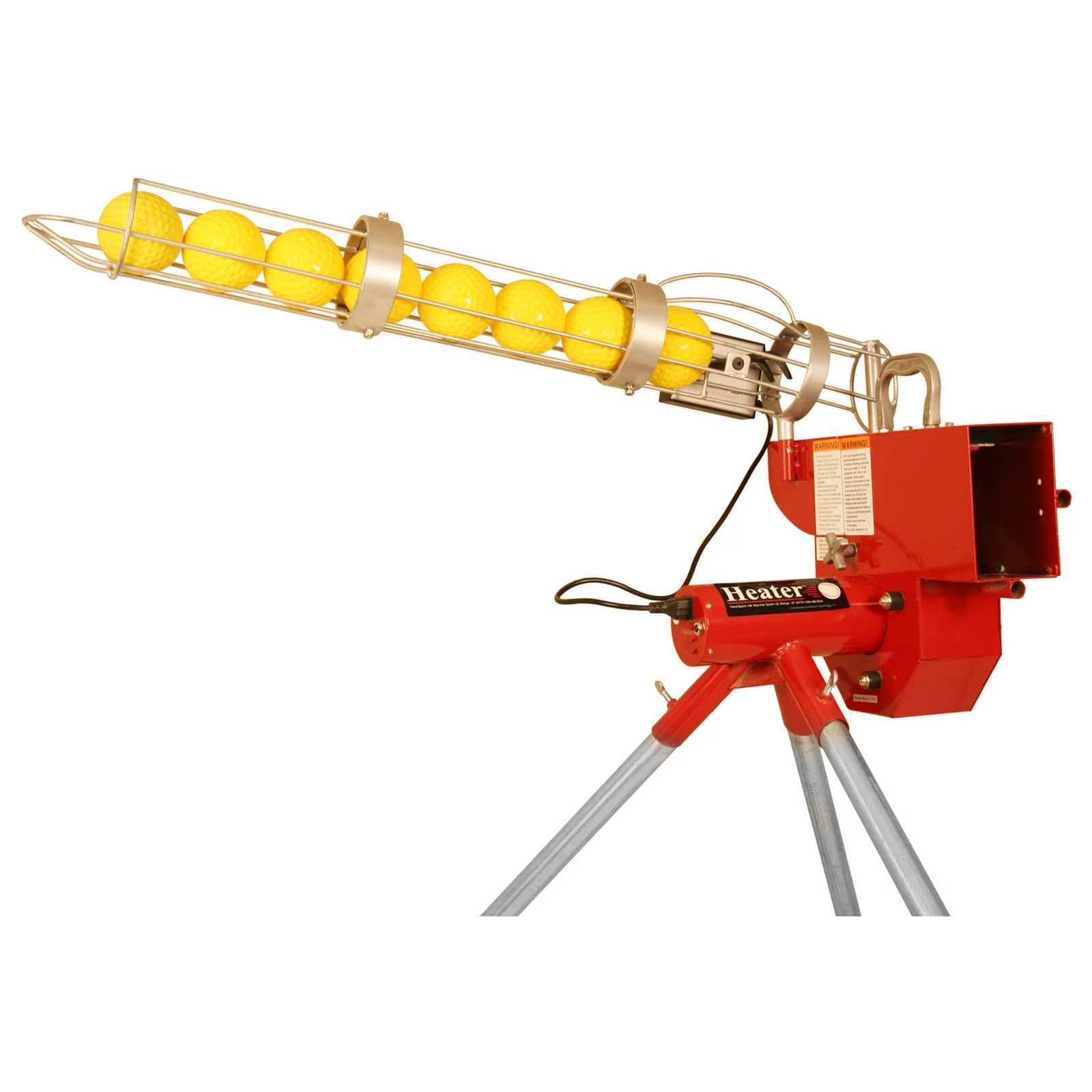 Heater Softball Pitching Machine with 9 Ball Automatic Feeder