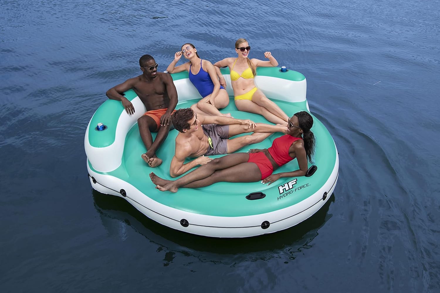 Bestway Hydro-Force Kick Back 5-Person Inflatable Party Island 9’