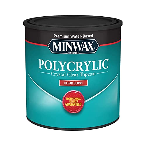 Minwax 35555000 Polycrylic Protective Finish Spray for Wood, Clear Gloss, 11.5 oz. Aerosol Can (Pack of 2)