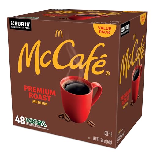 McCafe Premium Roast Coffee, Keurig Single Serve K-Cup Pods, Medium Roast, 96 Count