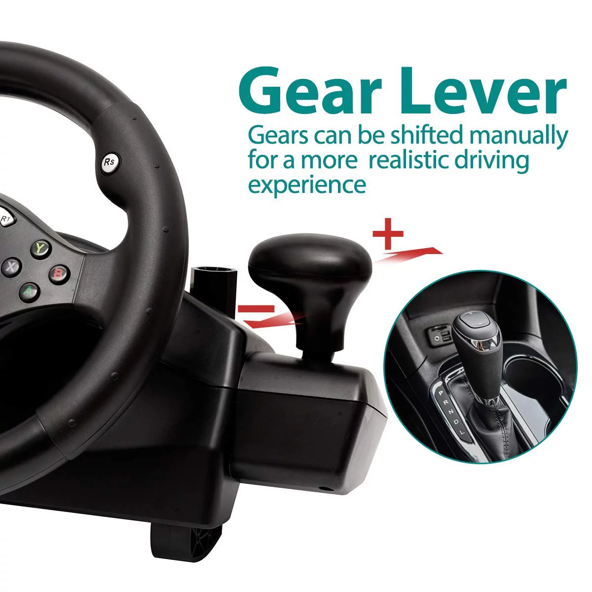 DOYO R270 PC Racing Wheels, 270 ° Gaming Video Racing Games Steering Wheel