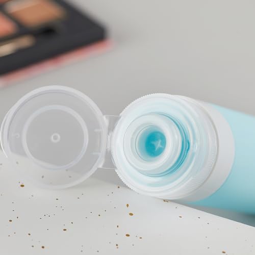 INSFIT Travel Bottles for Toiletries, TSA Approved 3oz Travel Size Containers, BPA Free Leak Proof Squeezable Silicone Tubes for Shampoo Conditioner Lotion Soap with Labels