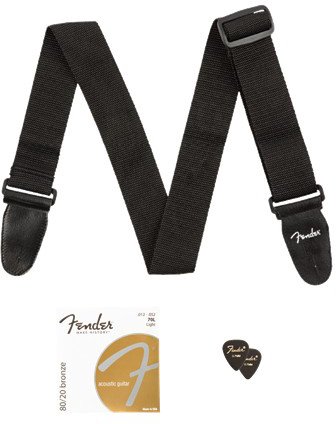 Fender FA-115 Dreadnought Acoustic Guitar - Sunburst Bundle with Gig Bag, Tuner, Strings, Strap, and Picks