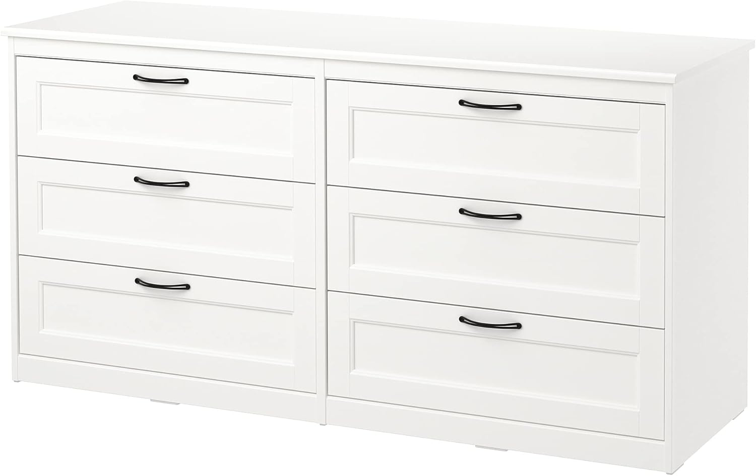 IKEA SONGESAND Chest of 6 Drawers, 161x81 cm, White