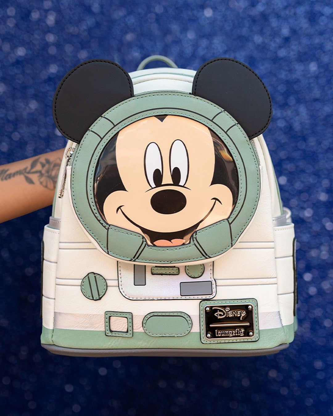 Loungefly Disney Glow in the Dark Mickey Mouse Spaceman Cosplay Women's Backpack