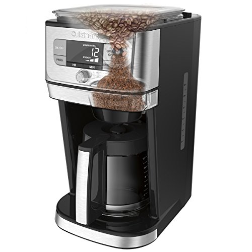 Cuisinart DGB-800 Fully Automatic Burr Grind & Brew, 12-Cup Glass, Silver