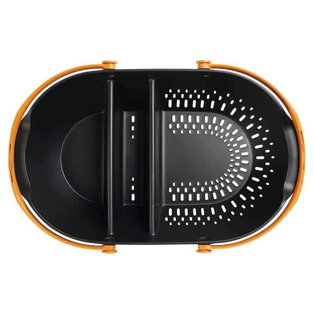 Fiskars Garden Harvest Basket for Flowers and Vegetables, Durable Plastic, Black