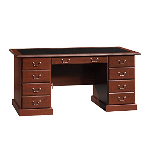 Sauder Heritage Hill Executive Desk, Classic Cherry finish