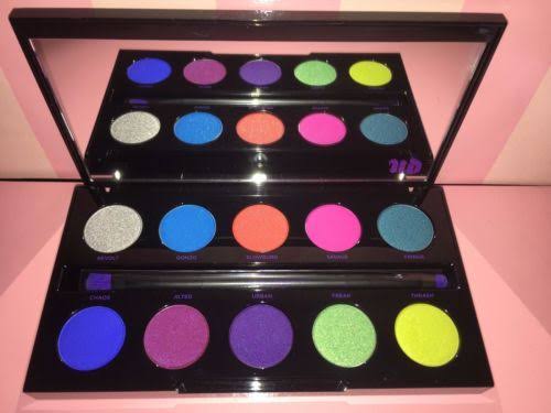 Urban Decay Electric Pressed Pigment Eyeshadow Palette with Brush