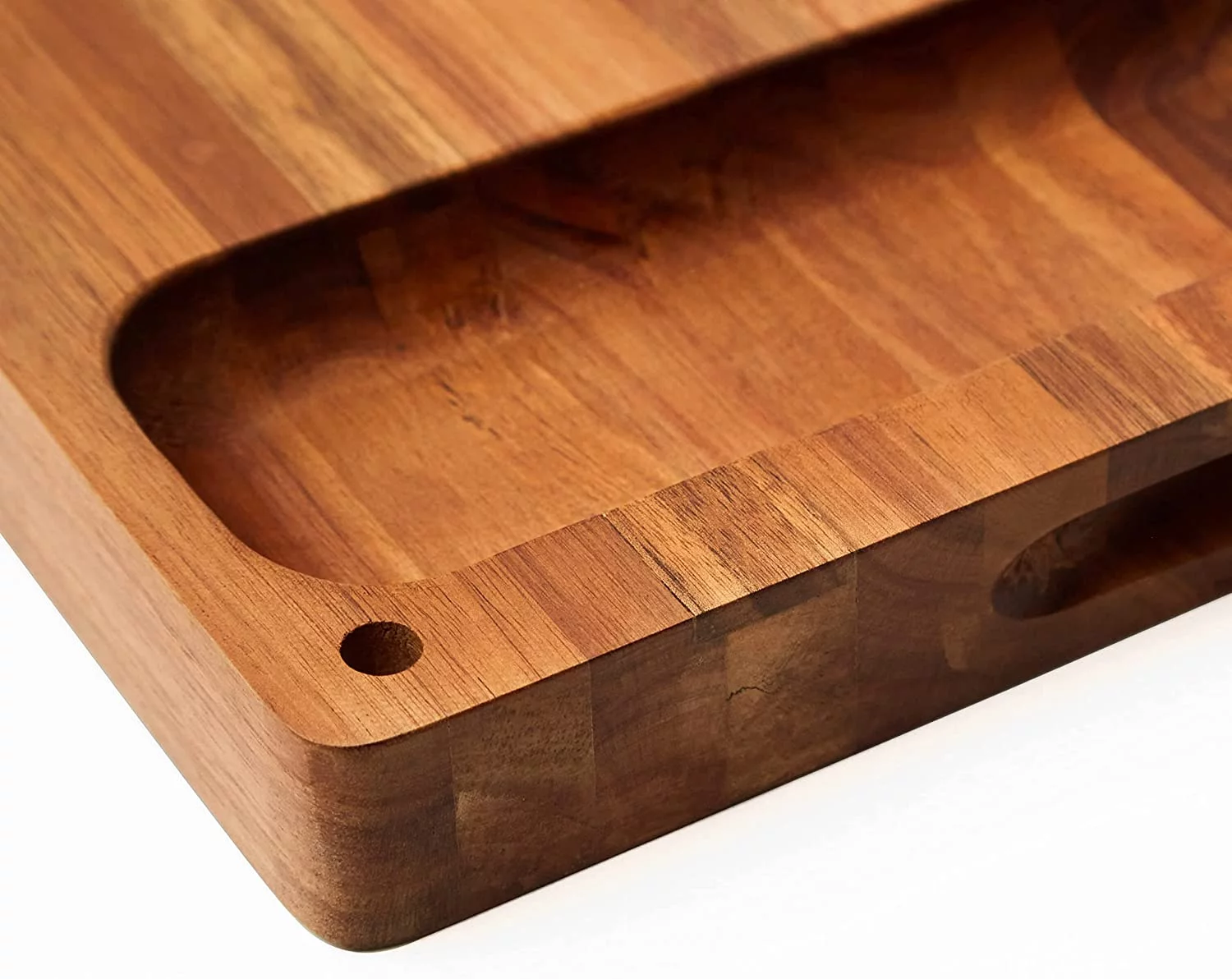 Real Life Living Premium 2-in-1 Acacia Wood Cutting Board Butcher Block, Chopping Board & Charcuterie Board - Wood Cutting Boards for Kitchen