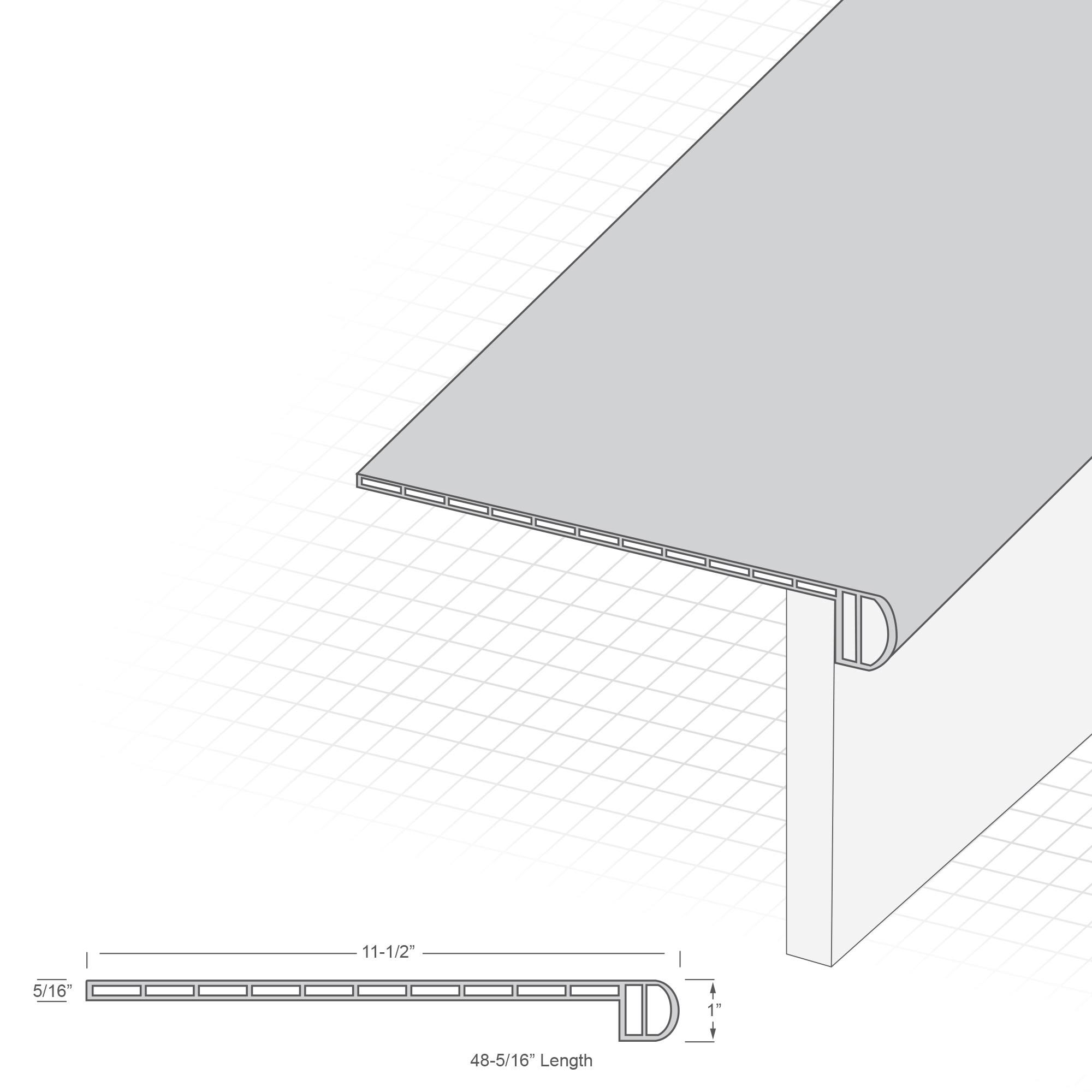 Cali Vinyl Pro Stair Tread, Redefined Pine