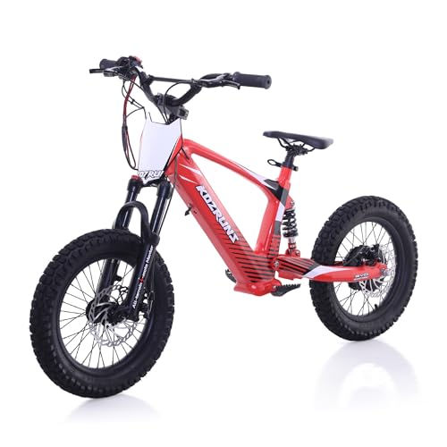 EVO18/20 Lightweight Electric Dirt Bike for Kids, 750/850W Powerful Race-Grade Electric Motorcycle, 18.6/21.7 MPH and 12.4/24.2-Mile Long Range, 3-Speed Mode, for Ages 8-14/12-16