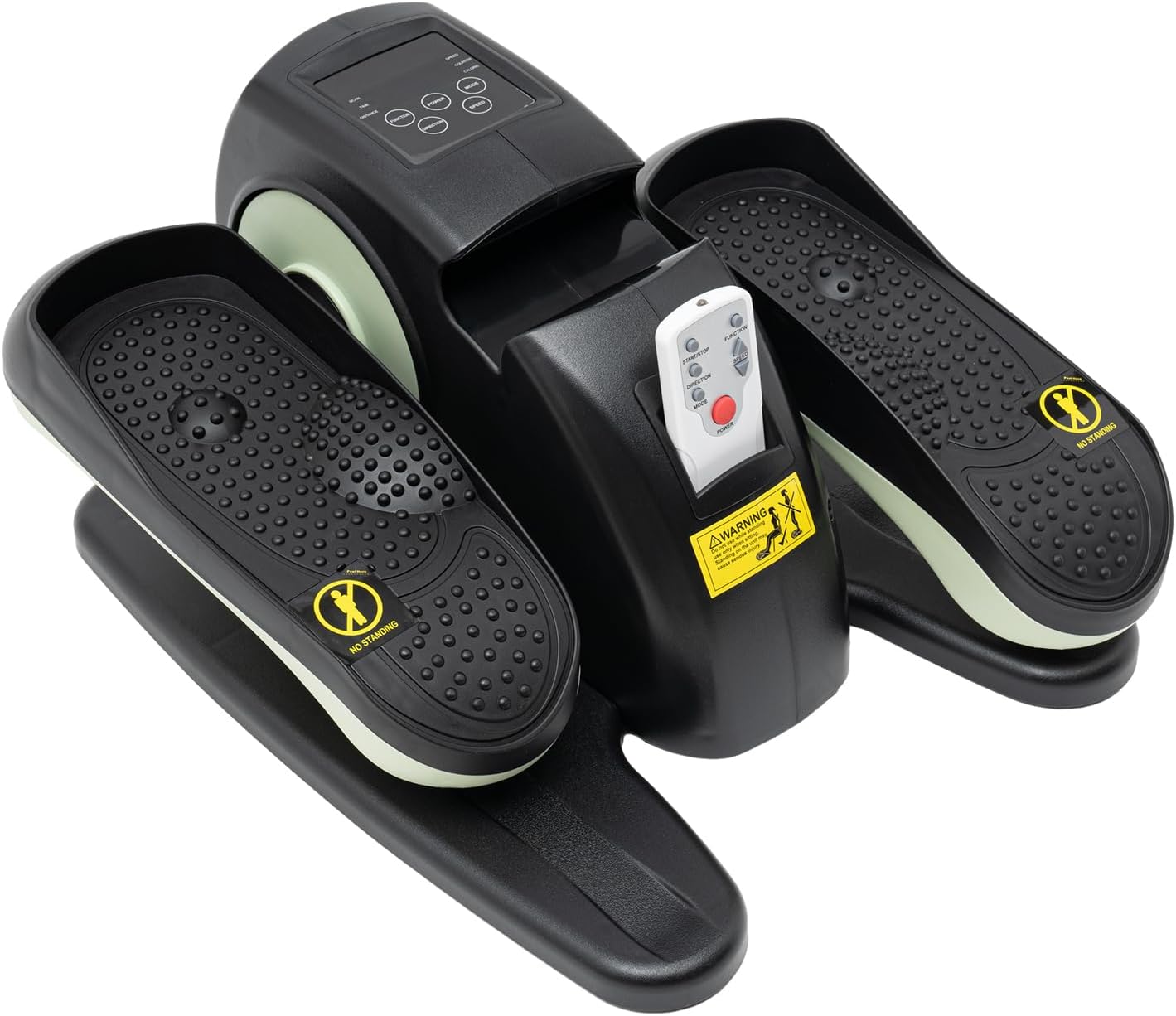 Leg Foot Pedal Exerciser Bike Under Desk Elliptical Machine with LCD Screen & 3 Modes Ellipse Leg Exerciser Quiet & Portable Electric Seated Pedal Exerciser for Home & Office & Gym