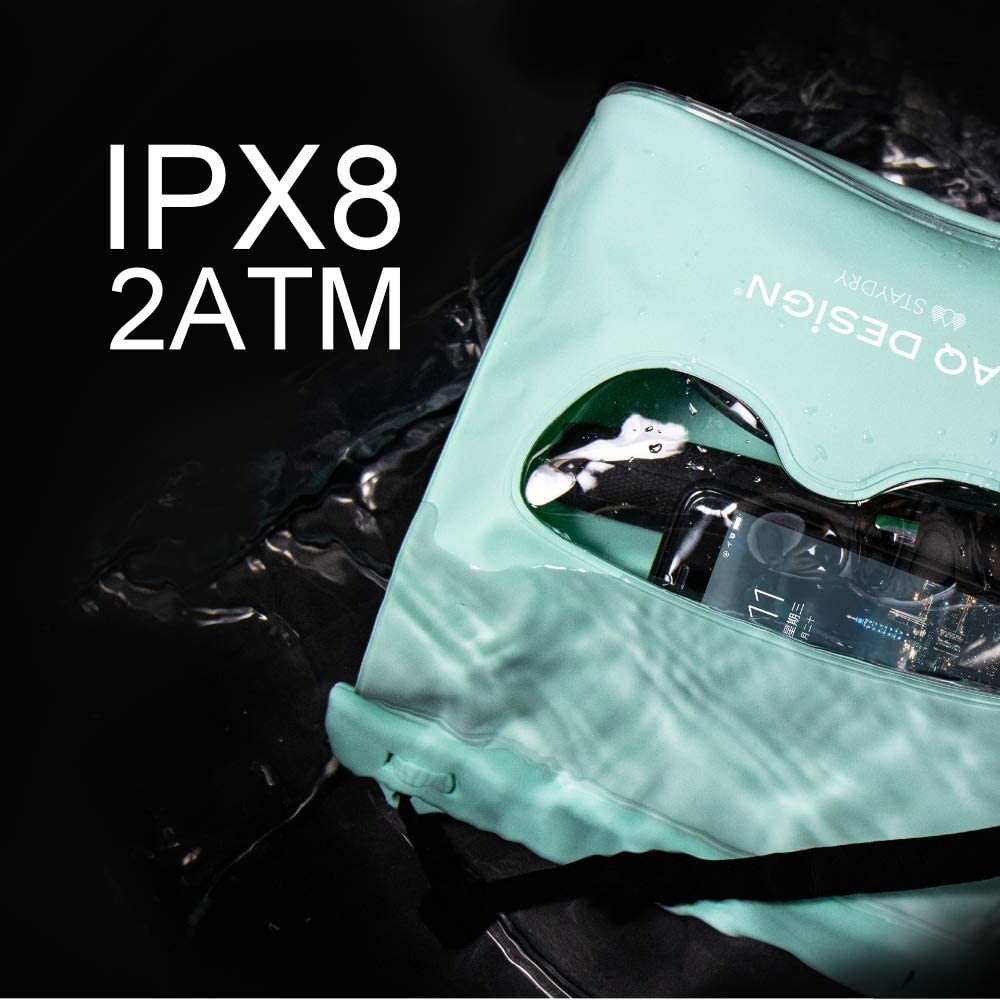 LAQ DESiGN Perspective Waterproof Storage Bag, Dry Bag with Shoulder Strap for Kayaking, Beach Waterproof Bag, Secure Closure to Keep Your Valuables Dry