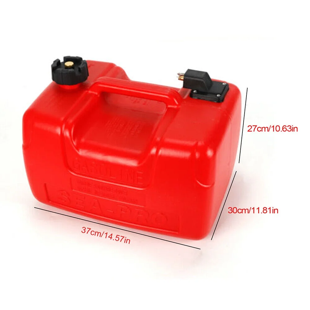 3.2 Gallon Portable Outboard Boat Gas Tank Marine External Fuel Tank Plastic Oil Tank 12L