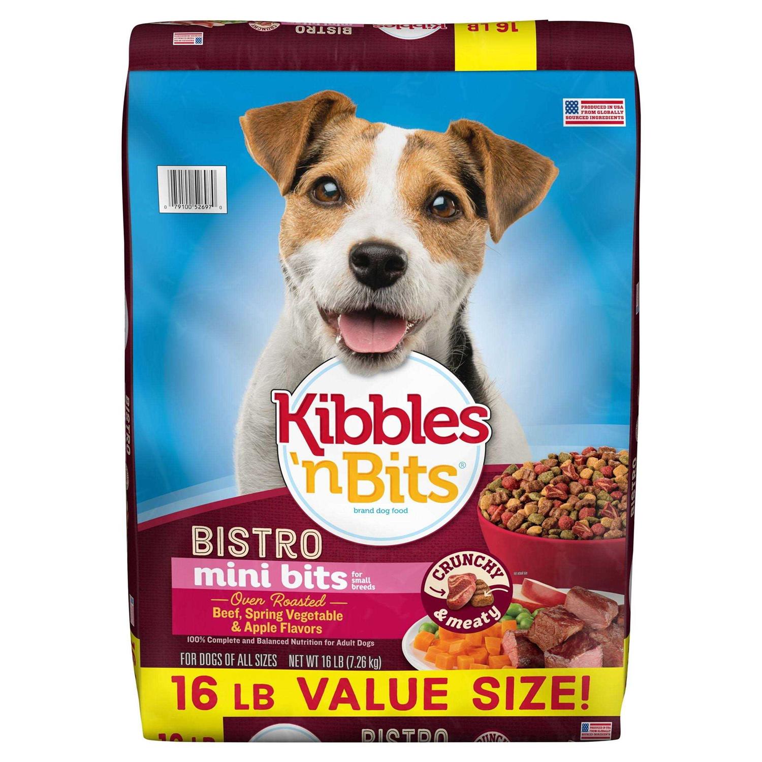 Kibbles n Bits Mini Bits Beef Chicken Dog Food - Pet Supplies online store