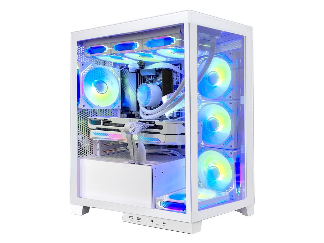 Orangexin. Ocean Park Gaming Desktop-AMD Ryzen 5 5600X 4.6GHz-RTX 4070 12GB - 16GB DDR4 3200 MHz- 1TB M.2 +1TB SATA SSD -360mm AIO -RGB Fans -WiFi&Bluetooth Ready -Windows 11 Pro