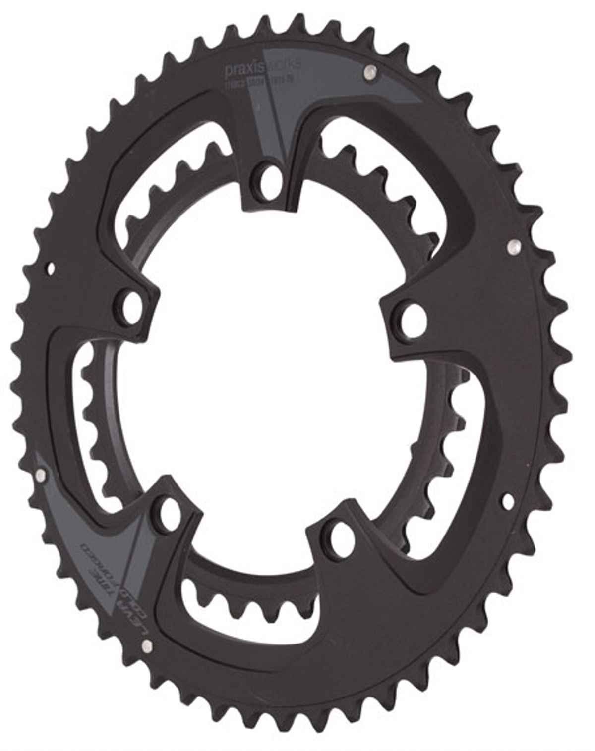 Praxis Works Forged Chainring Set - 110BCD 34/50T, 2-Tone Buzz - 5034-4012
